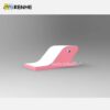 4 Modular Pink Inflatable Water Obstacle Course Components for Custom Aqua Parks