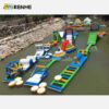 4 Colorful Modular Inflatable Water Park Obstacle Course for Amusement Park